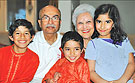 photo arun j. mehta and his family