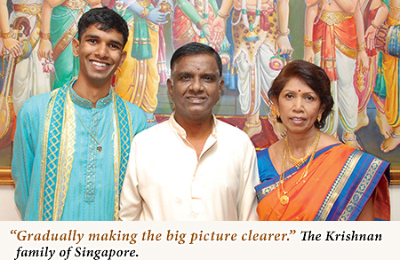 the beautiful Krishnan family of Singapore