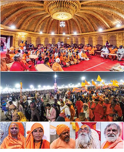 pics of crowds of pilgrims and swamijis