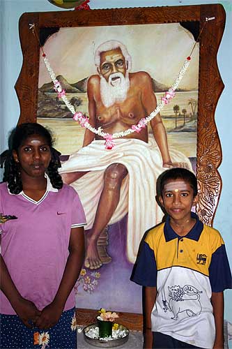 Orphans In Front of Yogaswami Picture